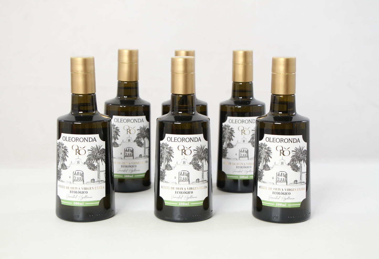 Pack 6 AOVE Ecológico Cosecha Temprana de la variedad Hojiblanco 500 ml