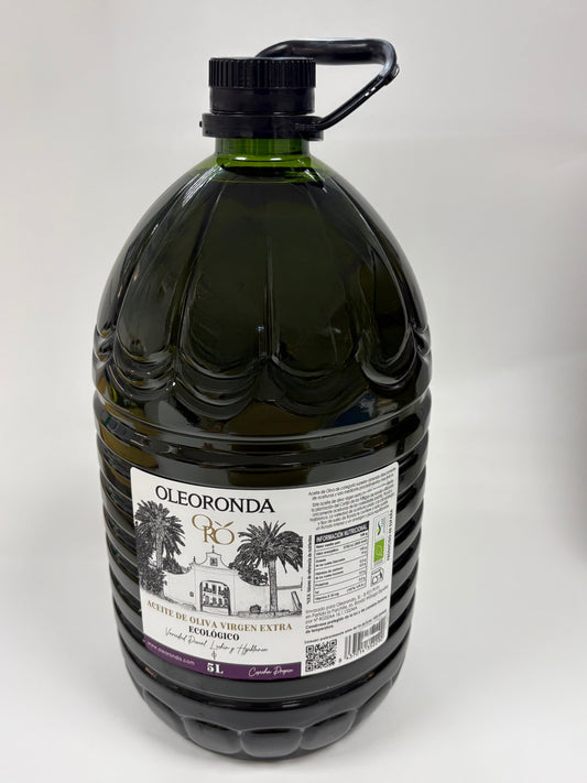 Aceite de Oliva Virgen Extra Ecológico Lechin, Picual y Hojiblanca de 5 Litros